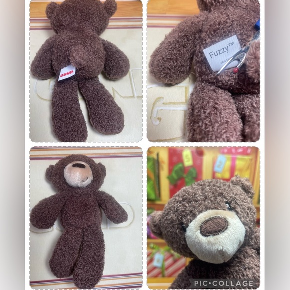 1 BRAND NEW GUND MINI FUZZY PLUSH BEAR ORNAMENT TOY APPROX 4” PRICE FIRM - Picture 13 of 14